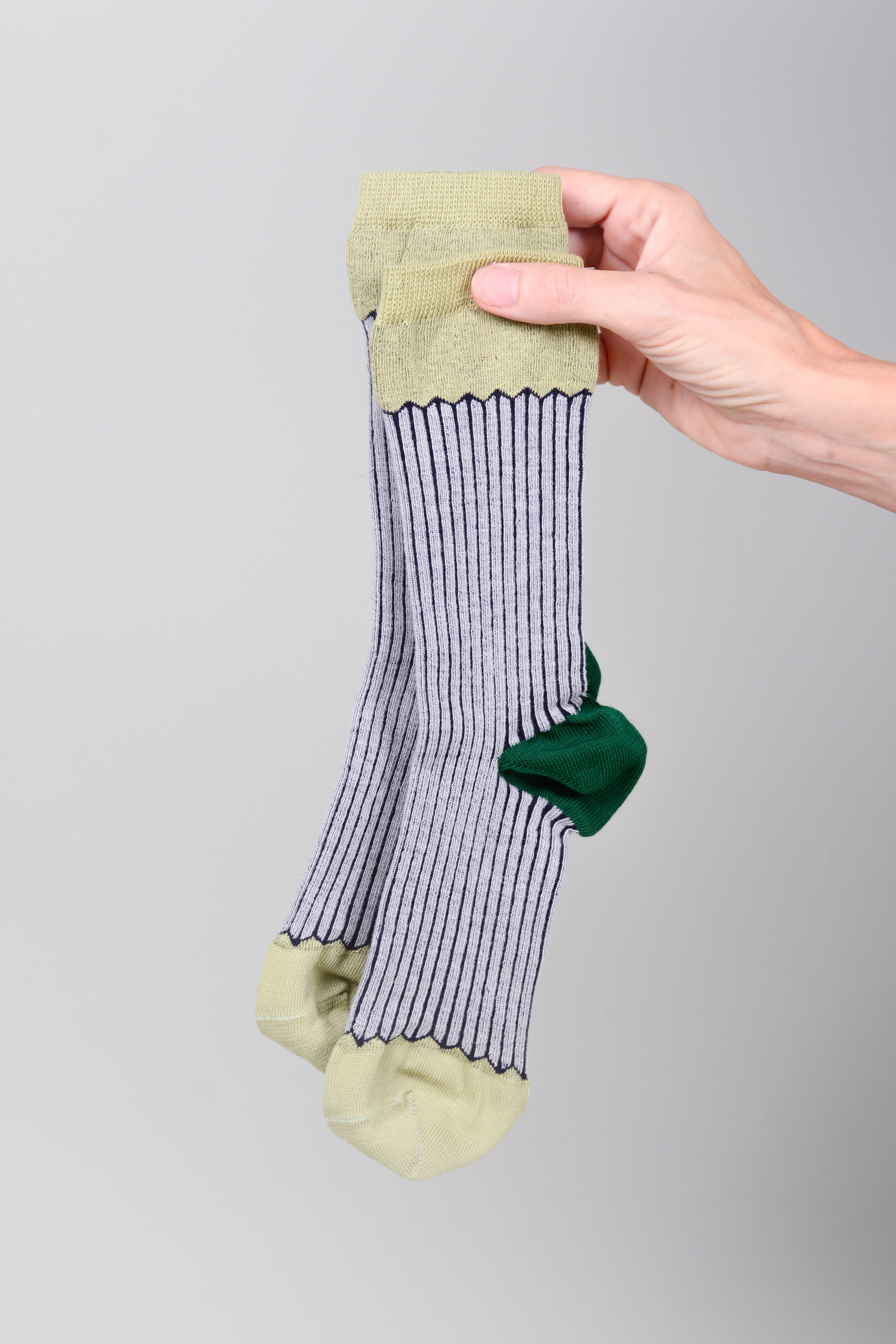 Calcetines rayas canalé