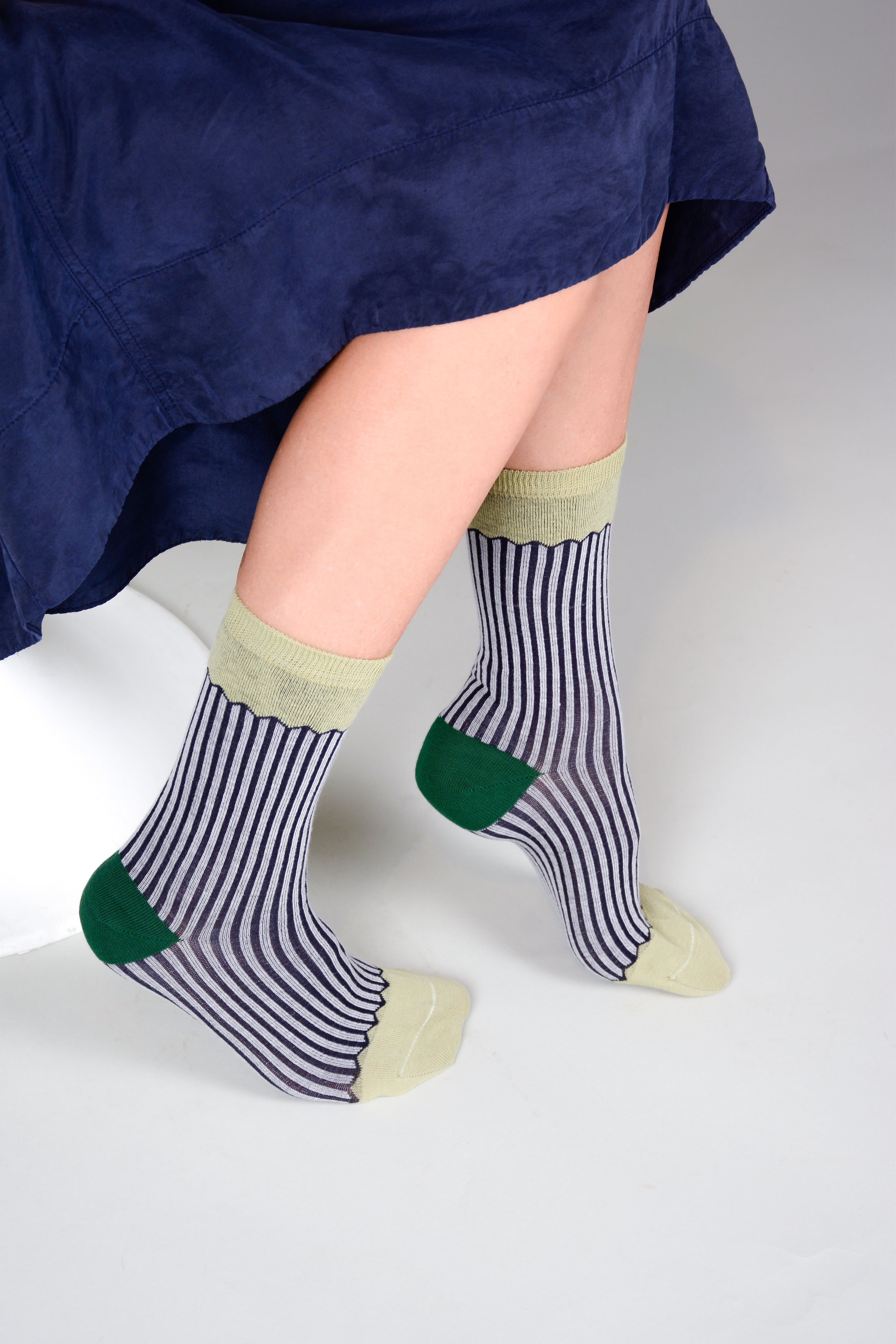 Calcetines rayas canalé