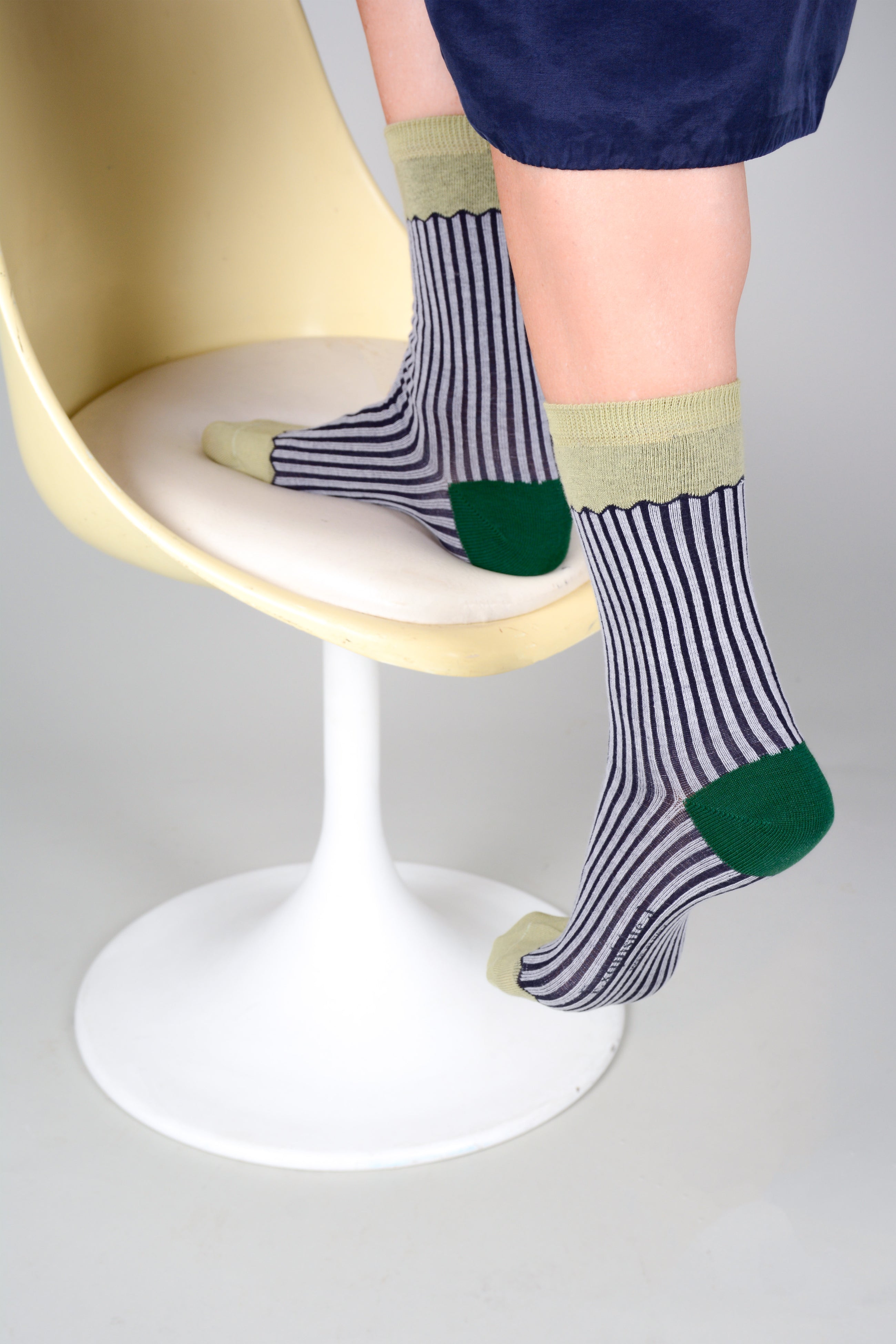 Calcetines rayas canalé