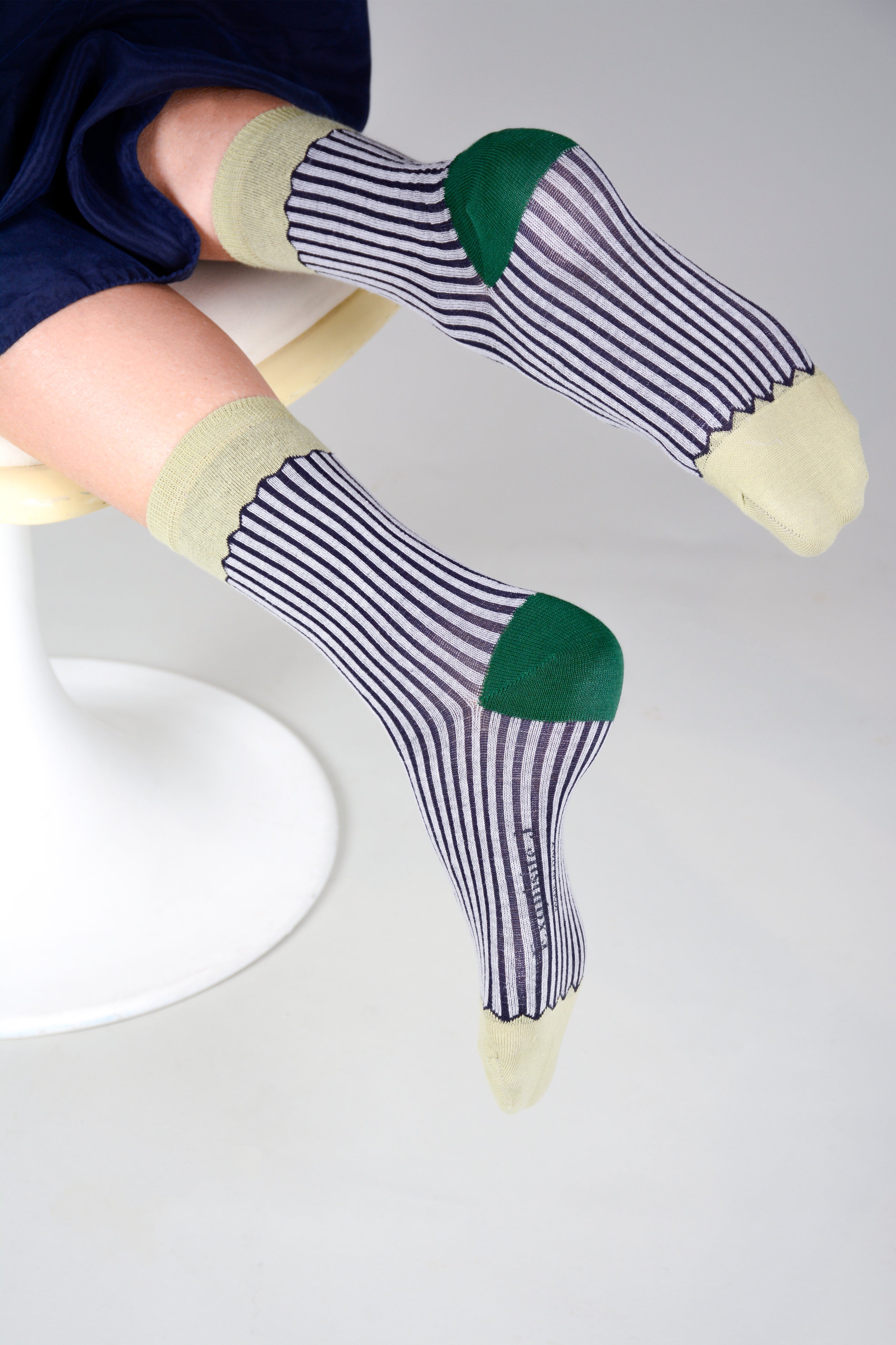 Calcetines rayas canalé