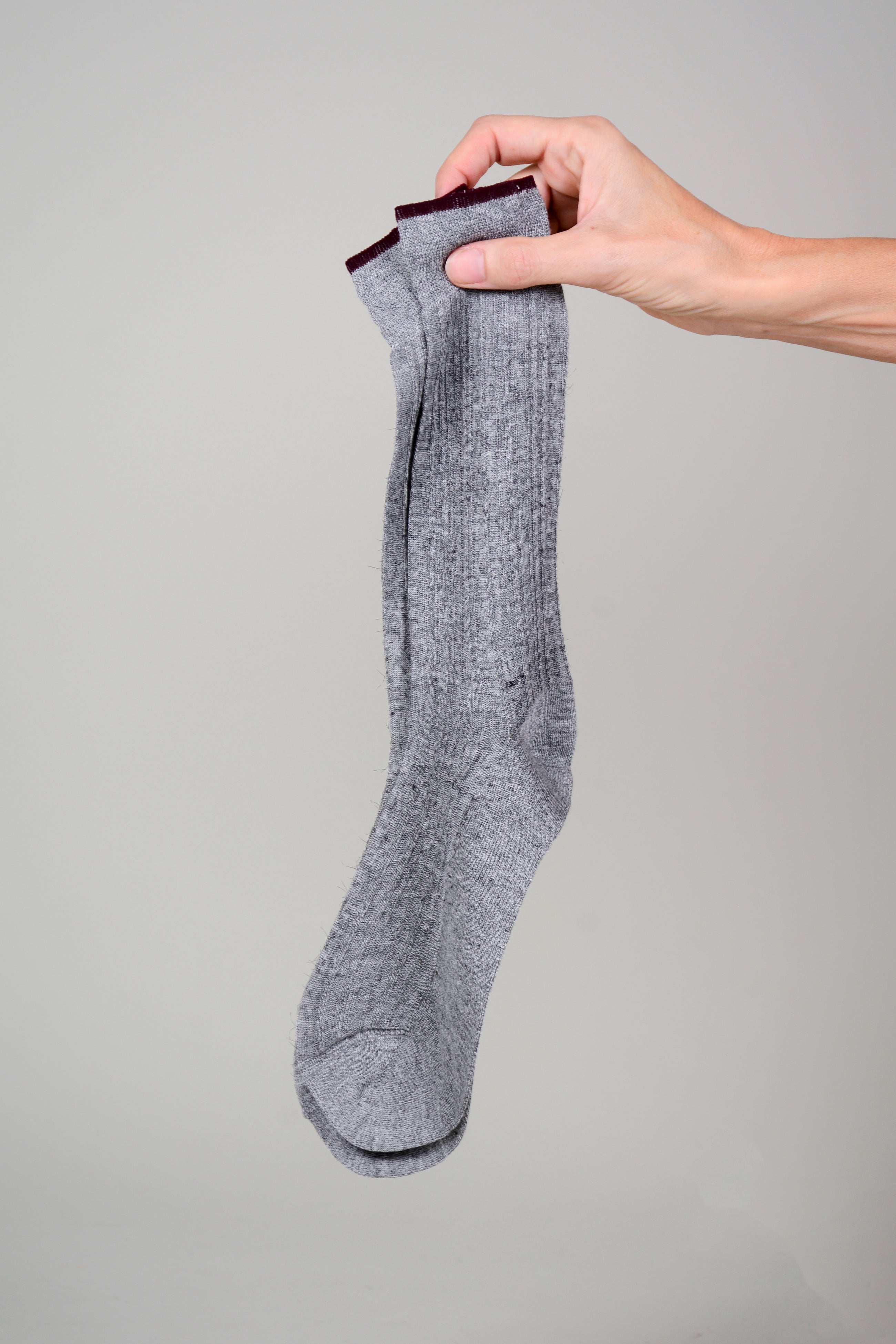 Calcetines viscosa fino borde línea