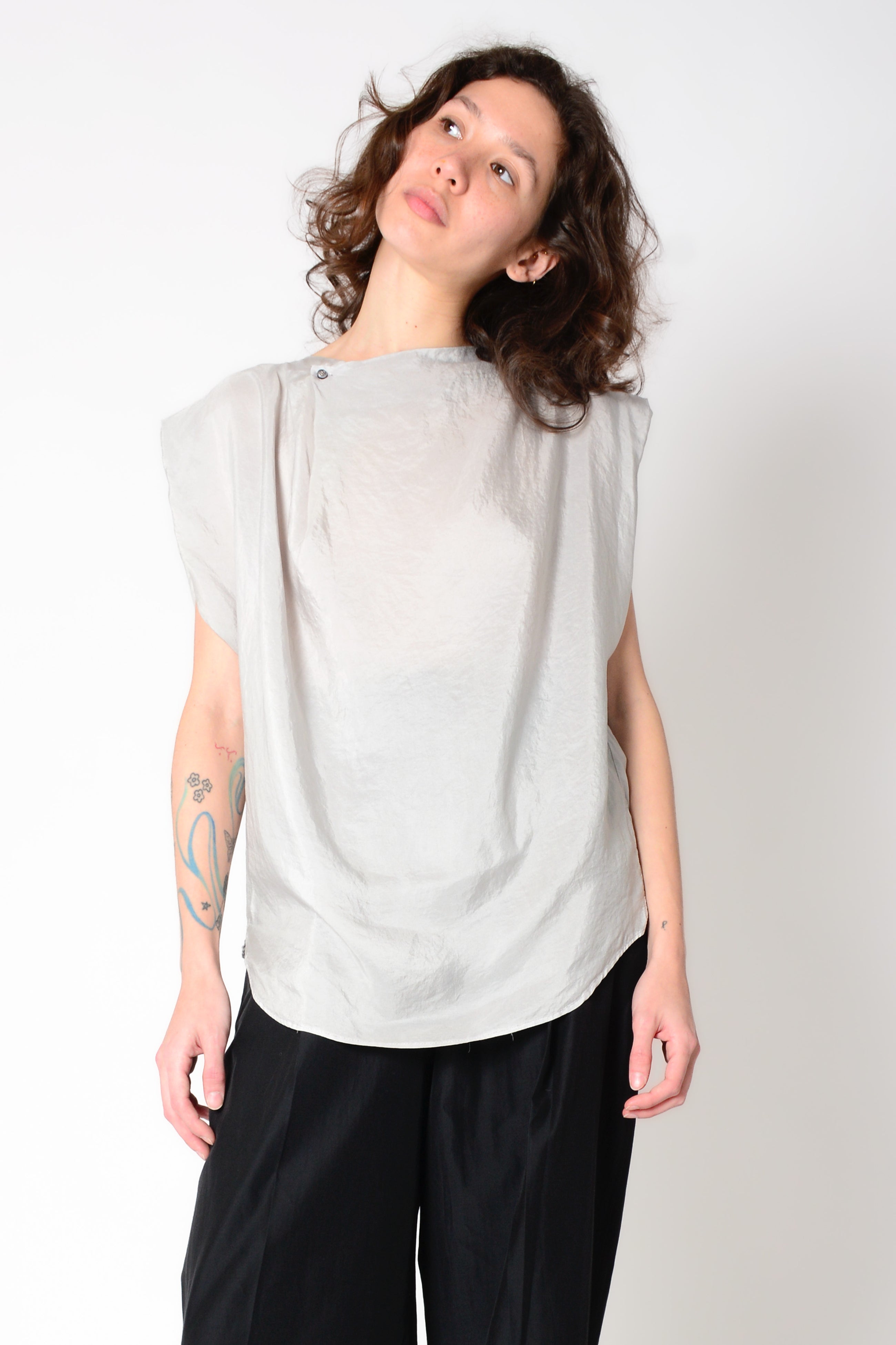 Top silk 100% un botón