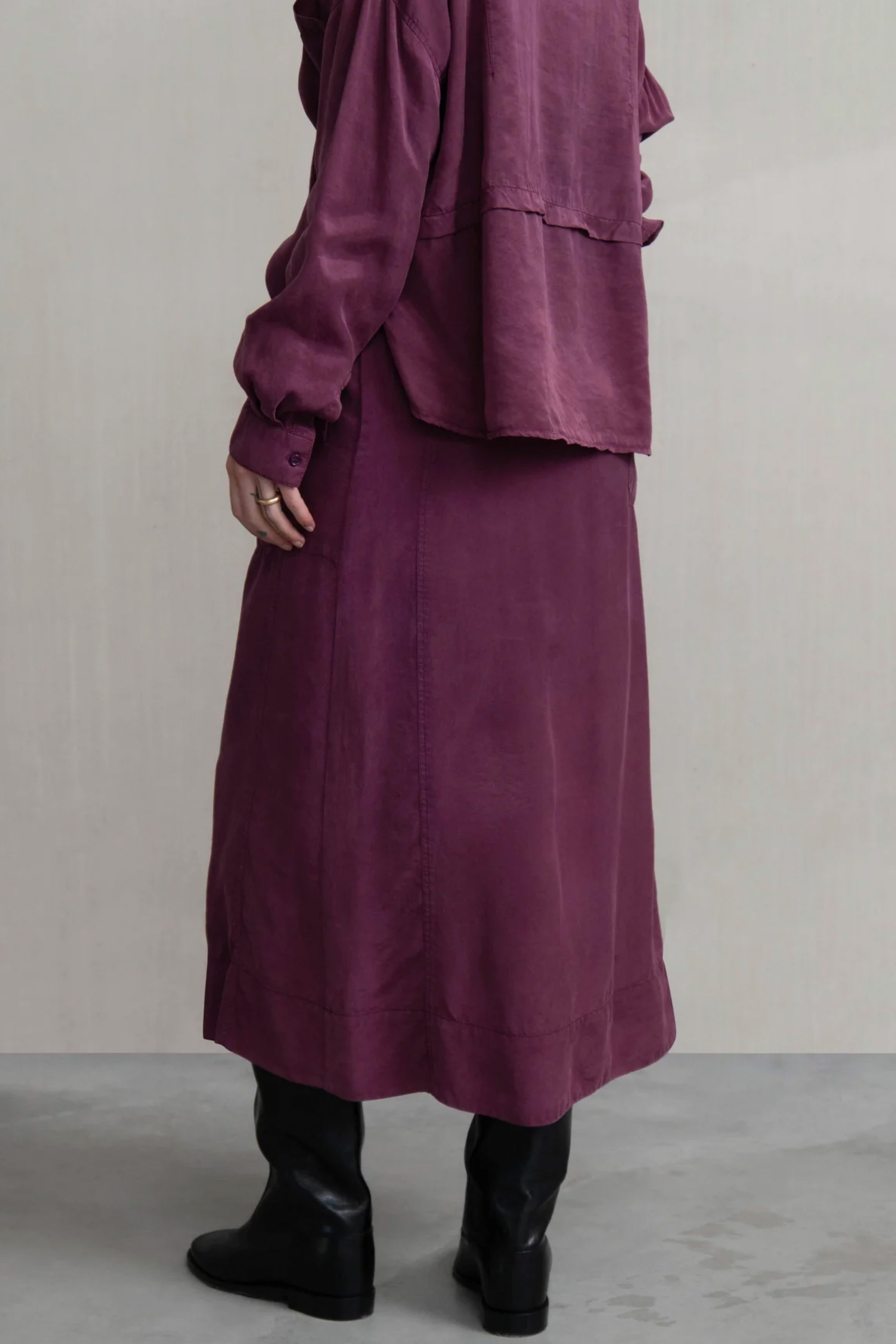 Falda goma bolsillos