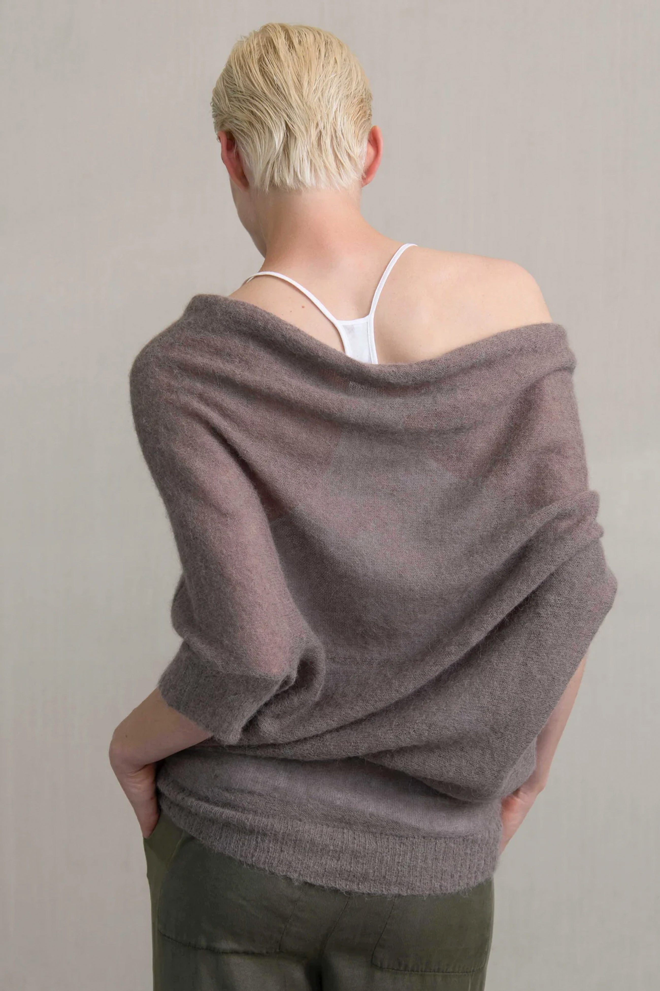 Jersey manga corta pico liso