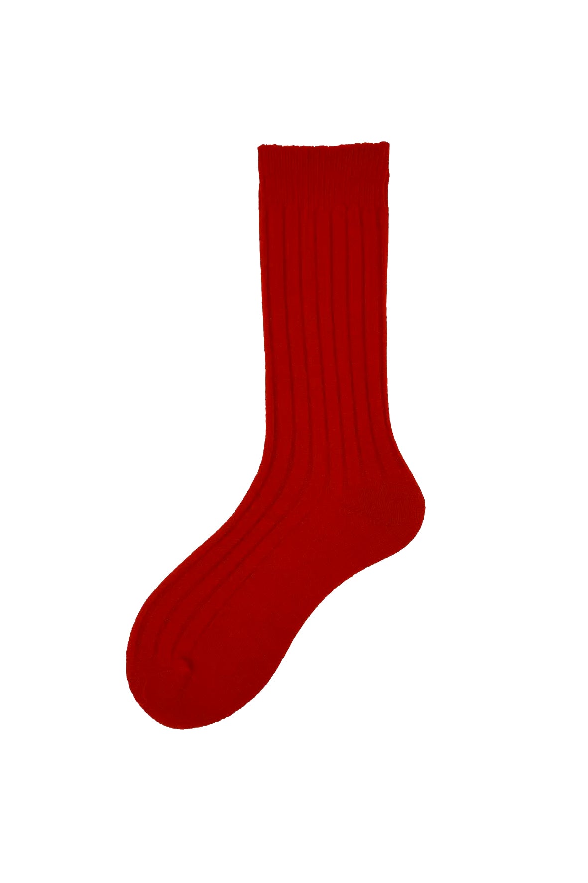 Calcetines merino canalé liso