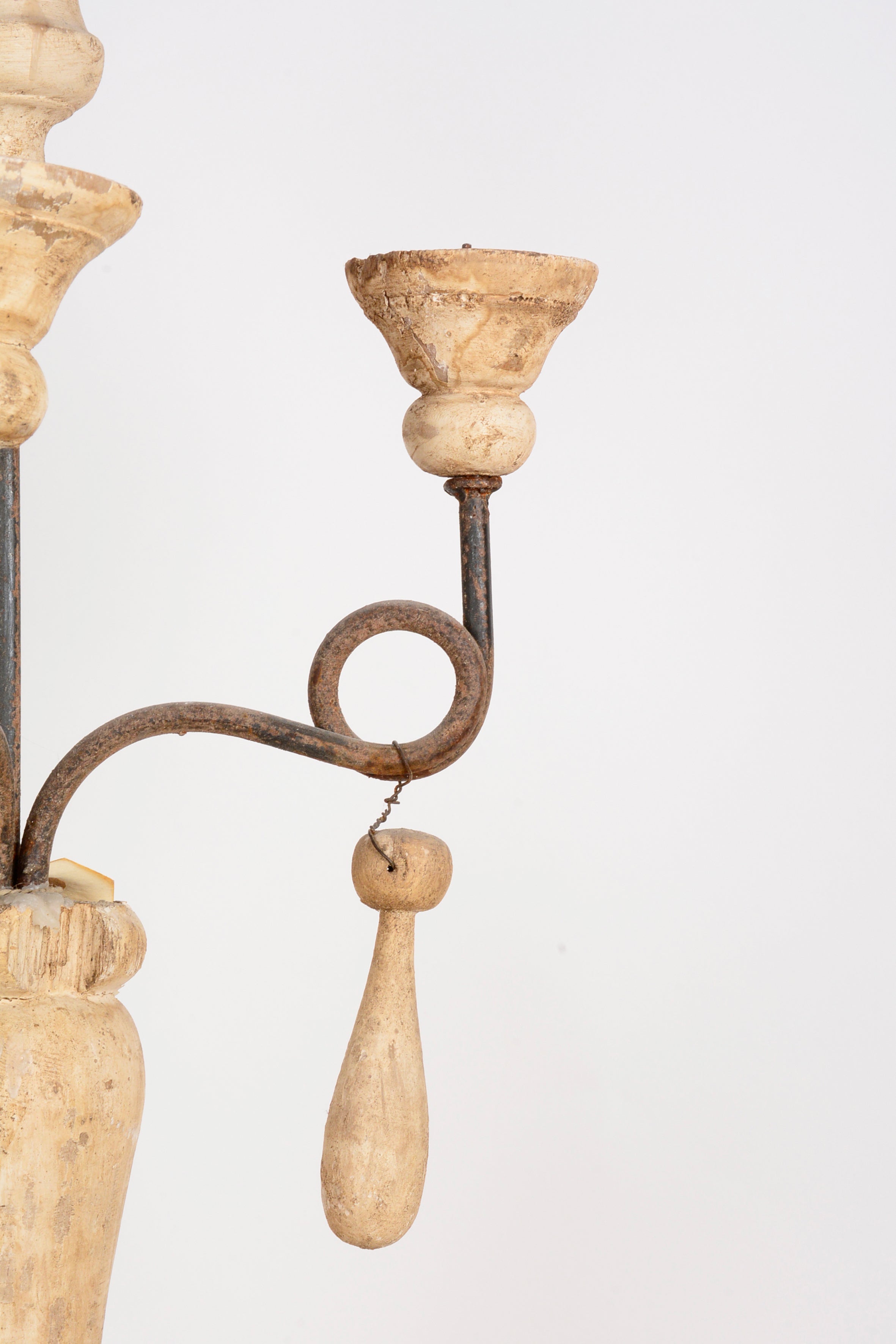 19th century wooden candelabra