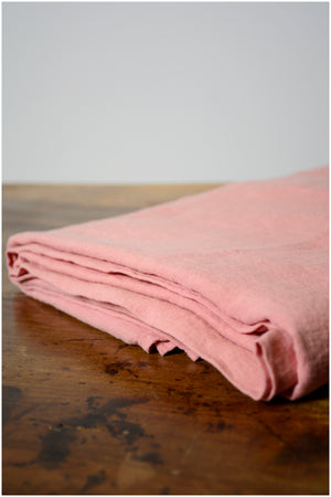 Mantel lino rosa