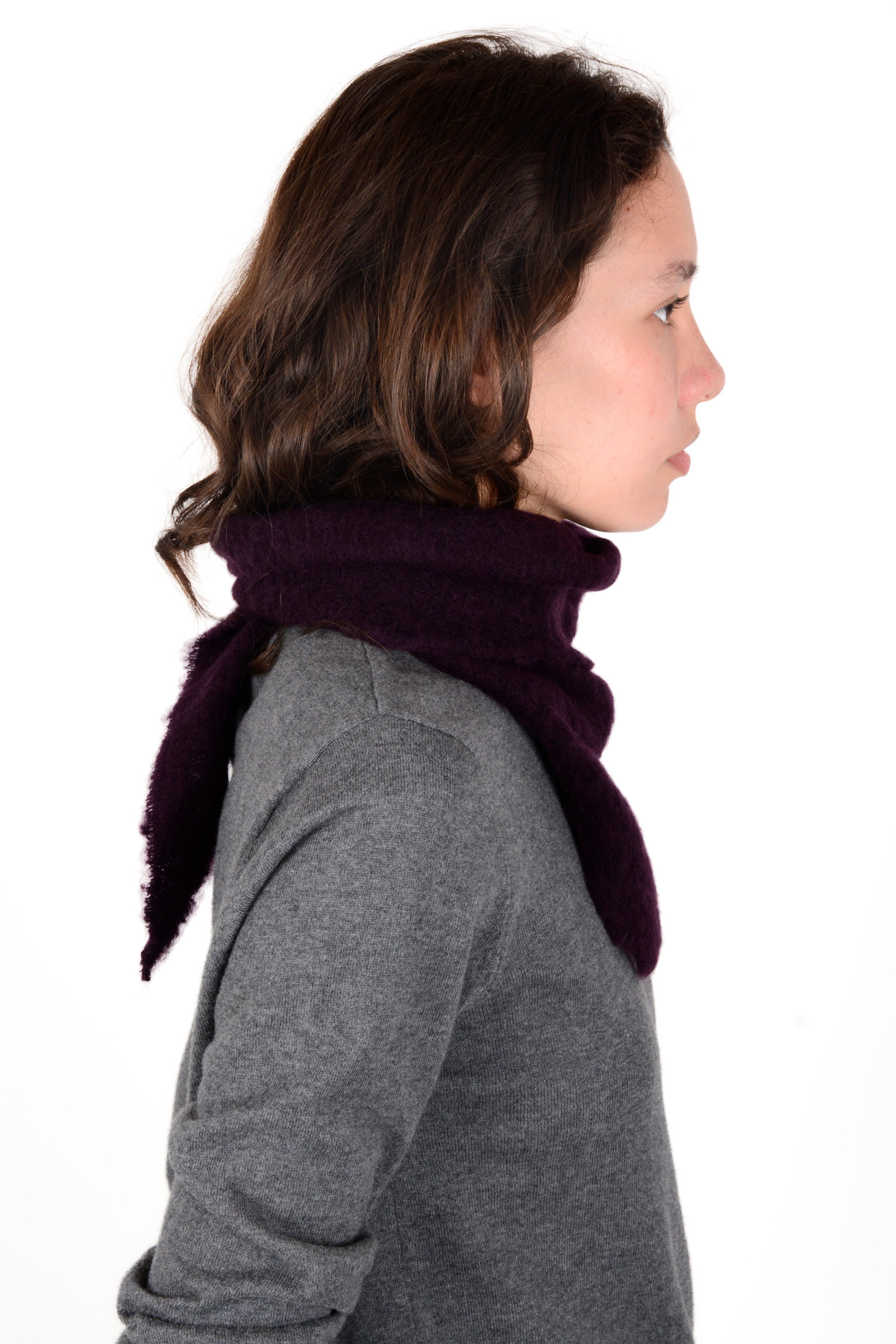 Pañuelo pico lana y cashmere