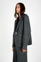 Chaqueta jaspeada chasmere y lana