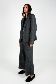 Chaqueta jaspeada chasmere y lana