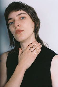 Anillo Piercing ring pearls