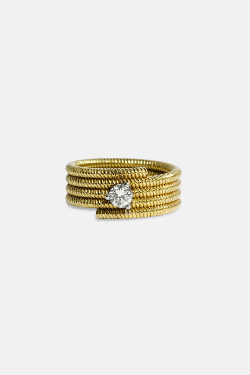 Anillo cabo twist pinky