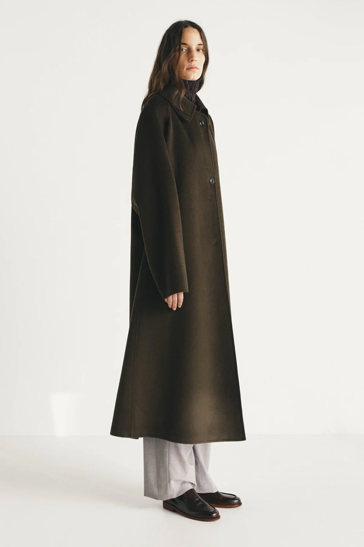 Arigo cashmere y lana largo