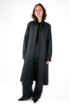 Abrigo Leo franela gris