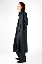 Abrigo Leo franela gris