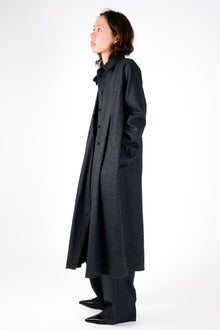 Abrigo Leo franela gris