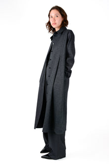 Abrigo Leo franela gris