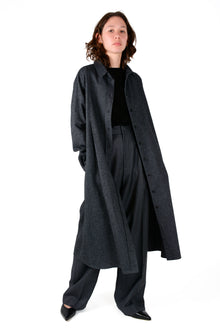 Abrigo Leo franela gris