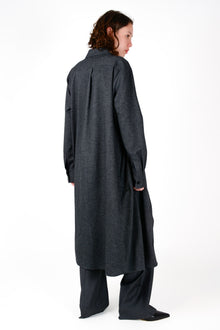 Abrigo Leo franela gris