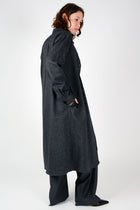 Abrigo Leo franela gris