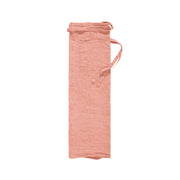 Delantal bistró lino rosa