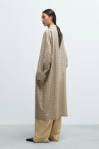 Gabardina batwing tartán