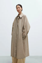 Gabardina batwing tartán