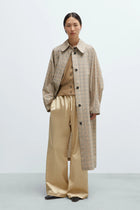 Gabardina batwing tartán