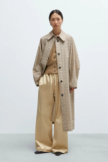 Gabardina batwing tartán