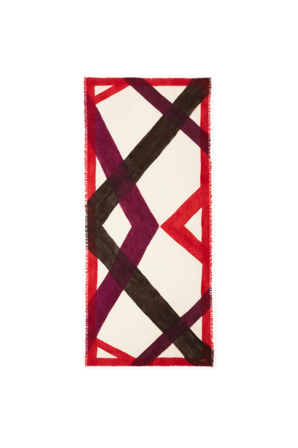 Foulard lineas rojas