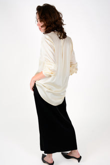 Camisa seda basic larga