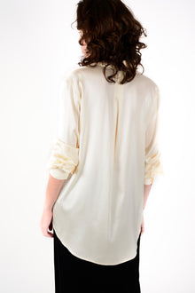 Camisa seda basic larga