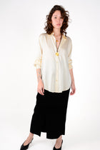 Camisa seda basic larga