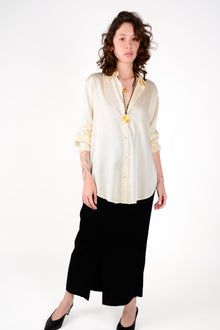 Camisa seda basic larga