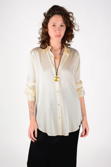 Camisa seda basic larga