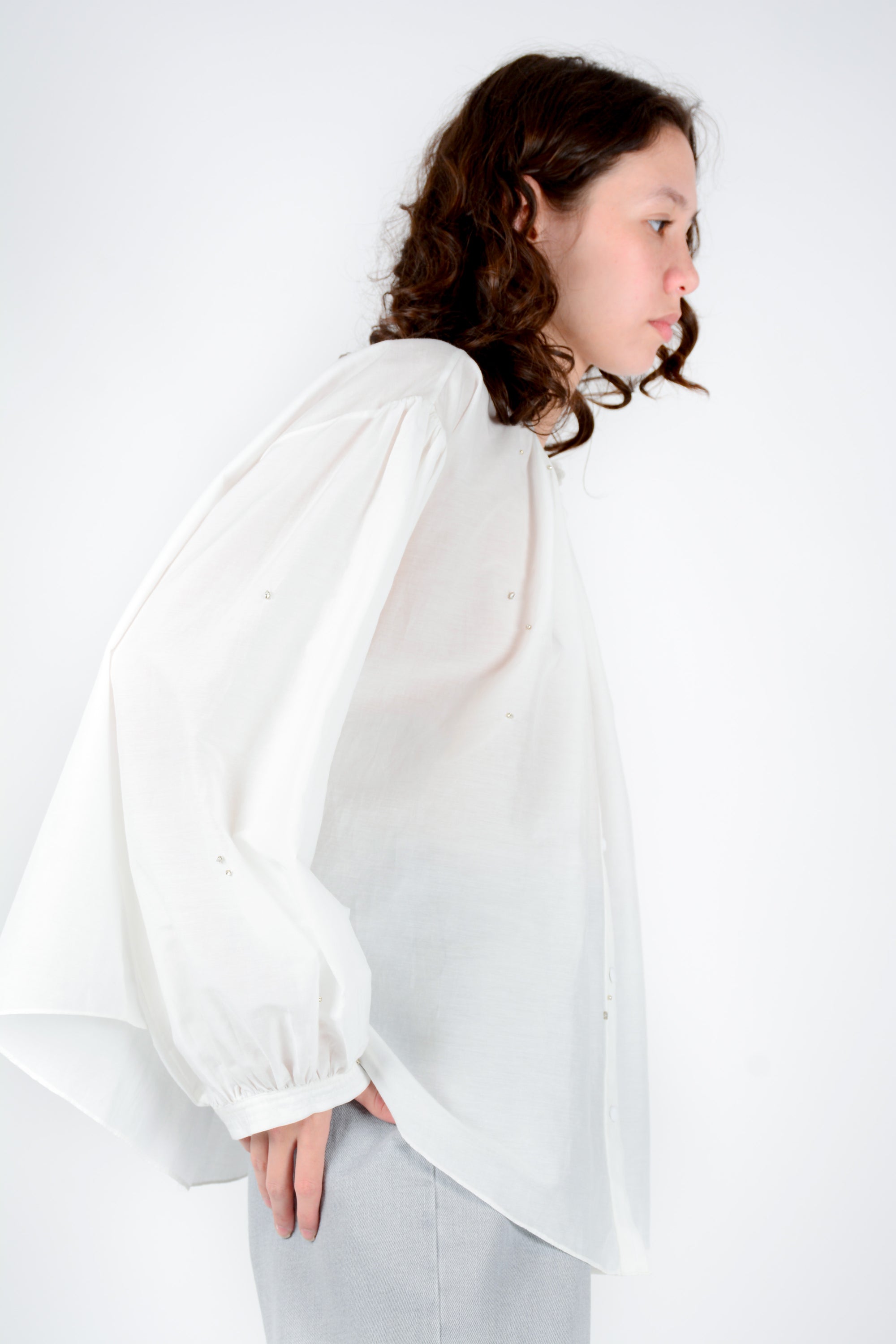 Camisa strasses cosidos maho