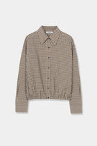 Camisa checked bomber