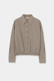 Camisa checked bomber