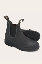 1910 Steel gray waxed suede