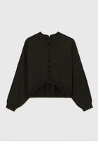 Cárdigan cotton & cashmere dark moss