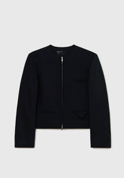 Chaqueta cropped negro