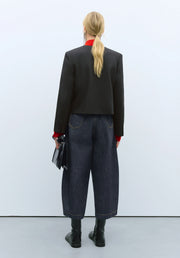 Chaqueta cropped negro
