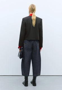 Chaqueta cropped negro