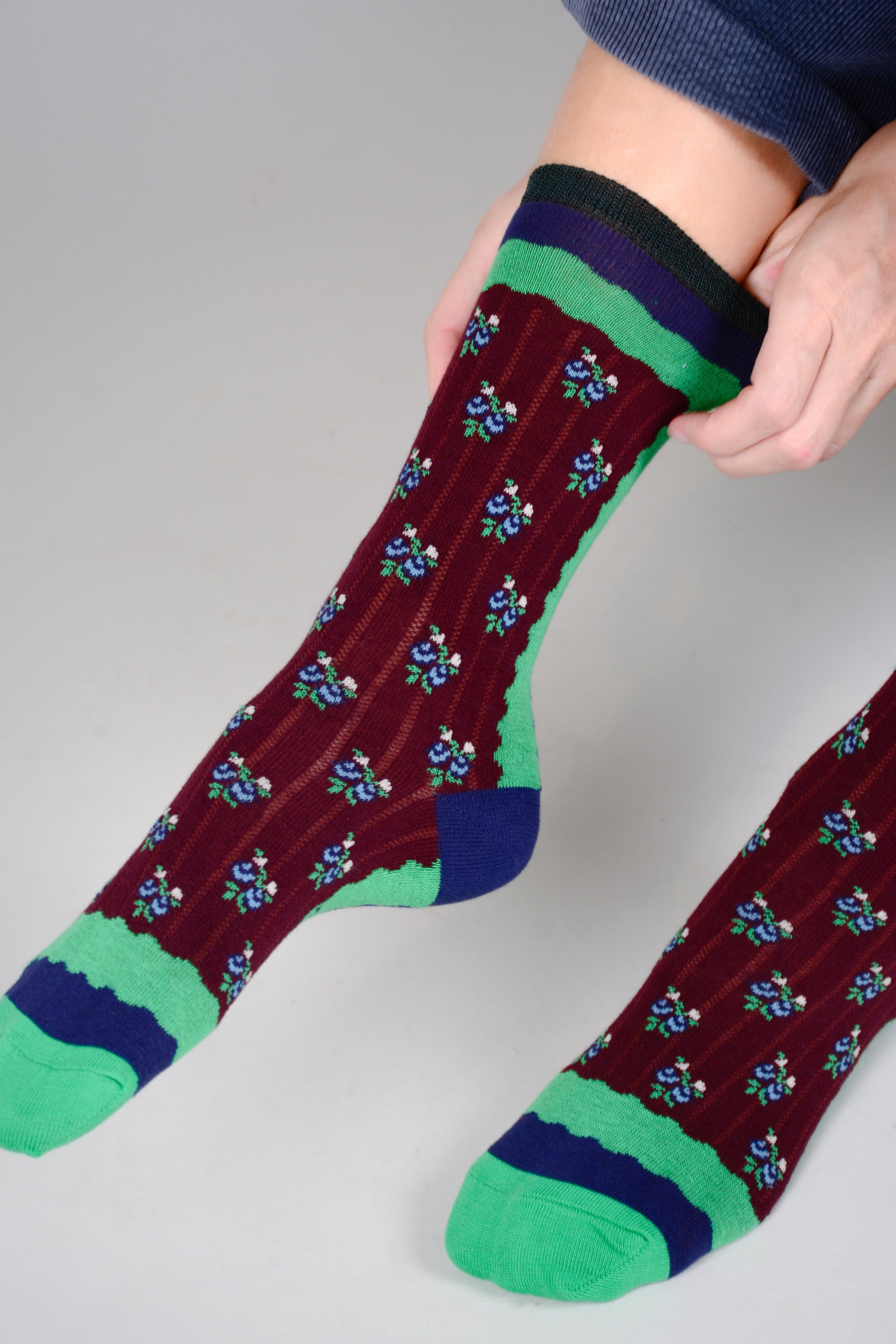 Calcetines par de florecitas
