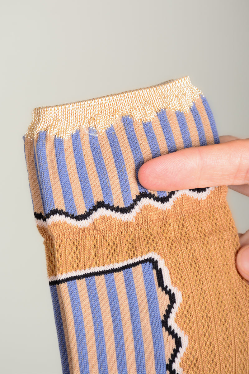 Calcetín rayas y caladíto bebe