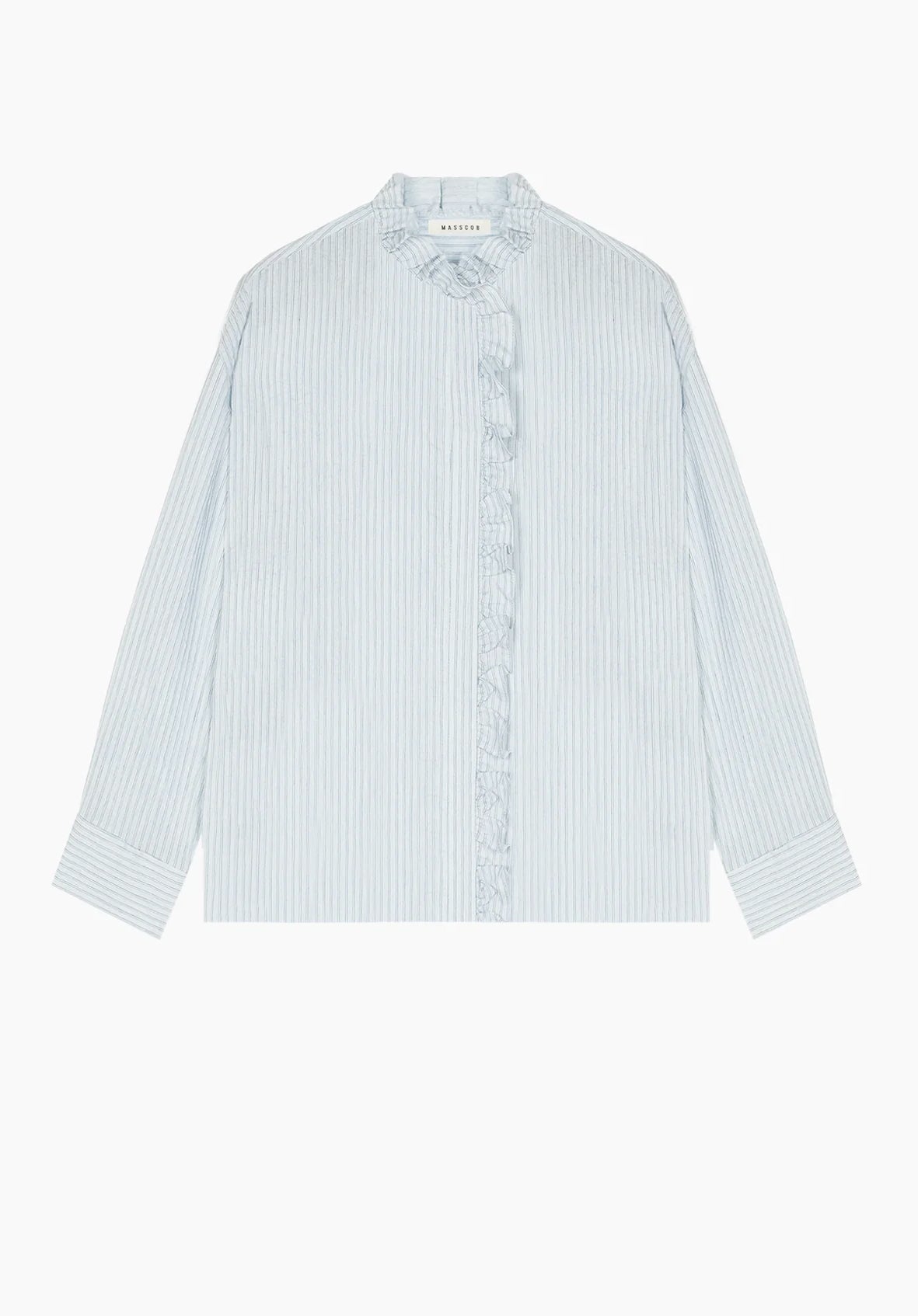 Camisa a rayas y chorrerita