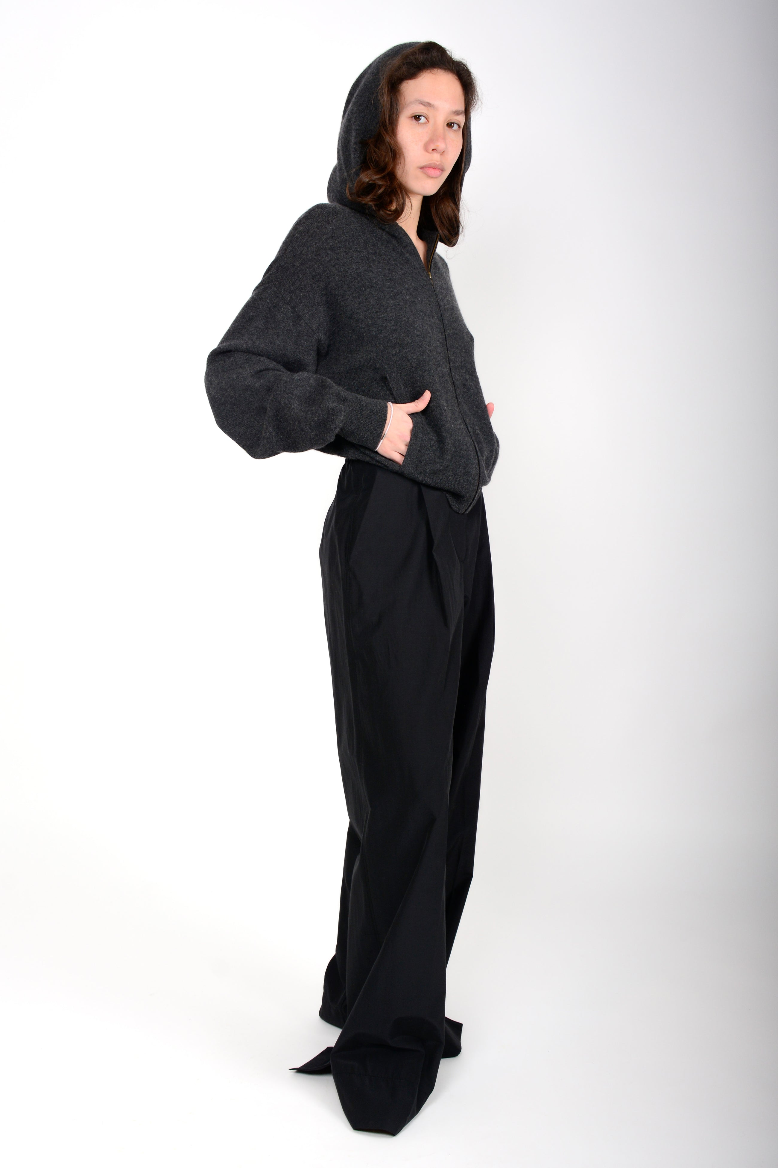 Pantalón chic taffetas high waist