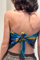 "Blue Snack" handkerchief