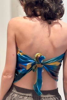 "Blue Snack" handkerchief
