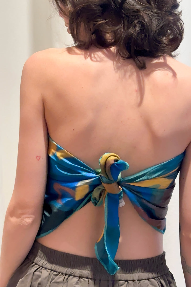 "Blue Snack" handkerchief